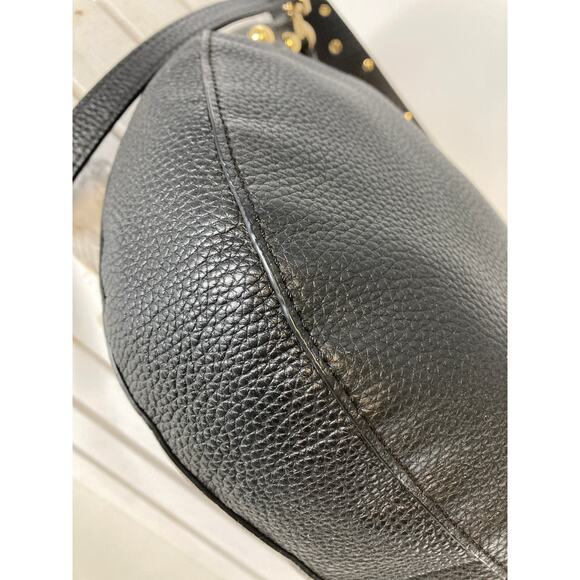 MICHAEL KORS MEDIUM PEBBLED LEATHER GOLD STUDS CROSSBODY BAG - Picture 8 of 16